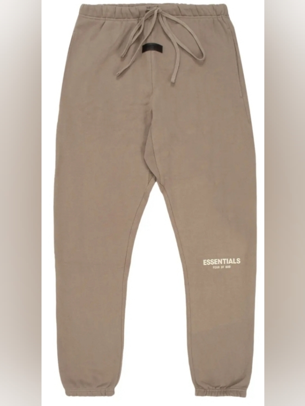 Essentials Taupe Drawstring Cuffed Sweatpants